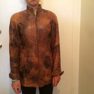 Natural leather jacket women's DEMMY jacket,